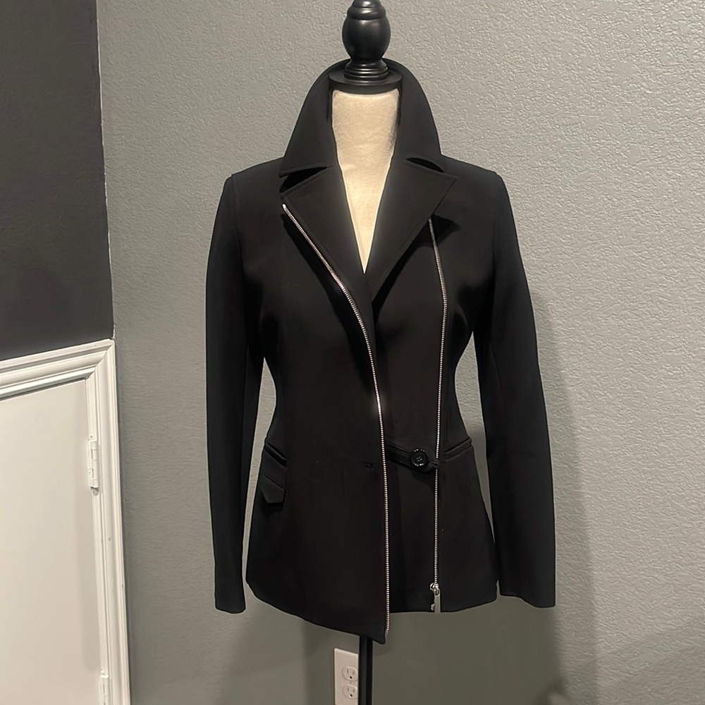 Helmut Lang asymmetrical zip jacket